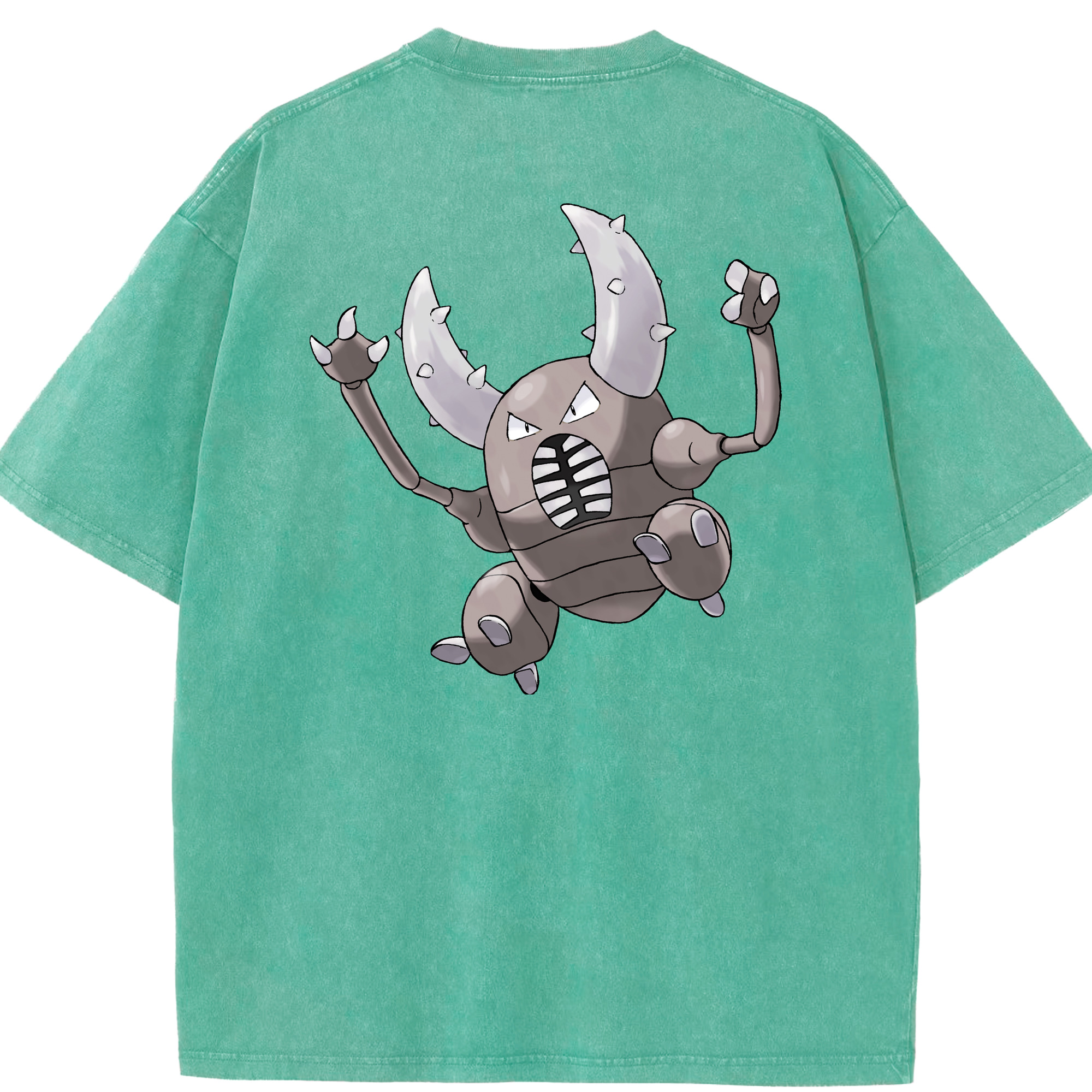 （画像用） ポケットモンスター Pokémon 綿100% ヴィンテージ風 半袖Tシャツ（背面プリント）